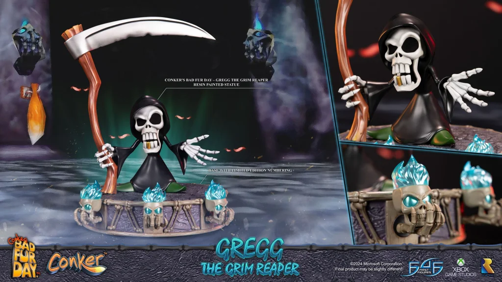 Conker's Bad Fur Day - First 4 Figures - Gregg the Grim Reaper