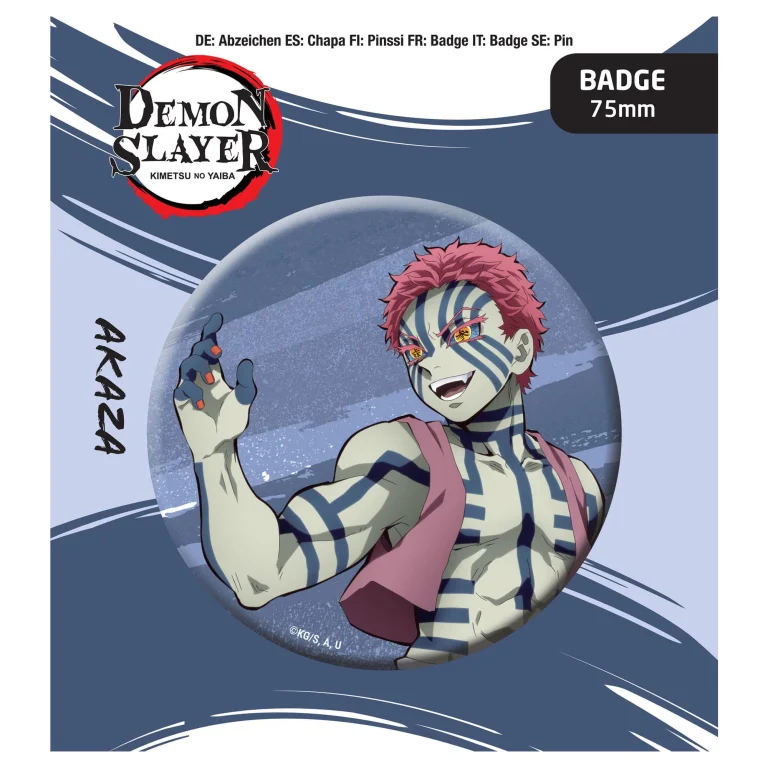 Demon Slayer - Button - Akaza