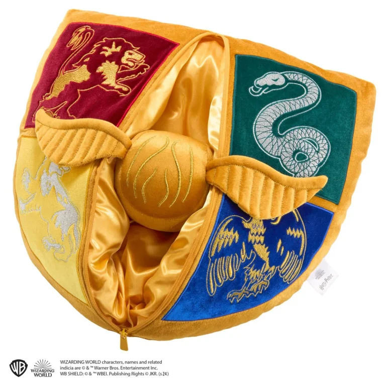 Harry Potter - Kissen - Quidditch Wappen & Goldener Schnatz