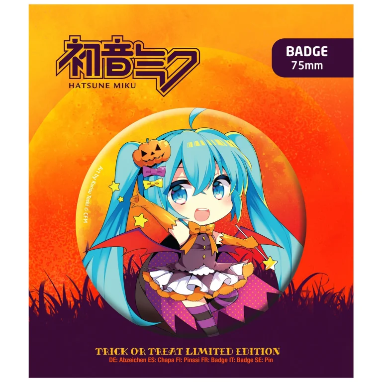 Character Vocal Series - Button - Miku Hatsune (Trick or Treat Halloween Limited Edition)