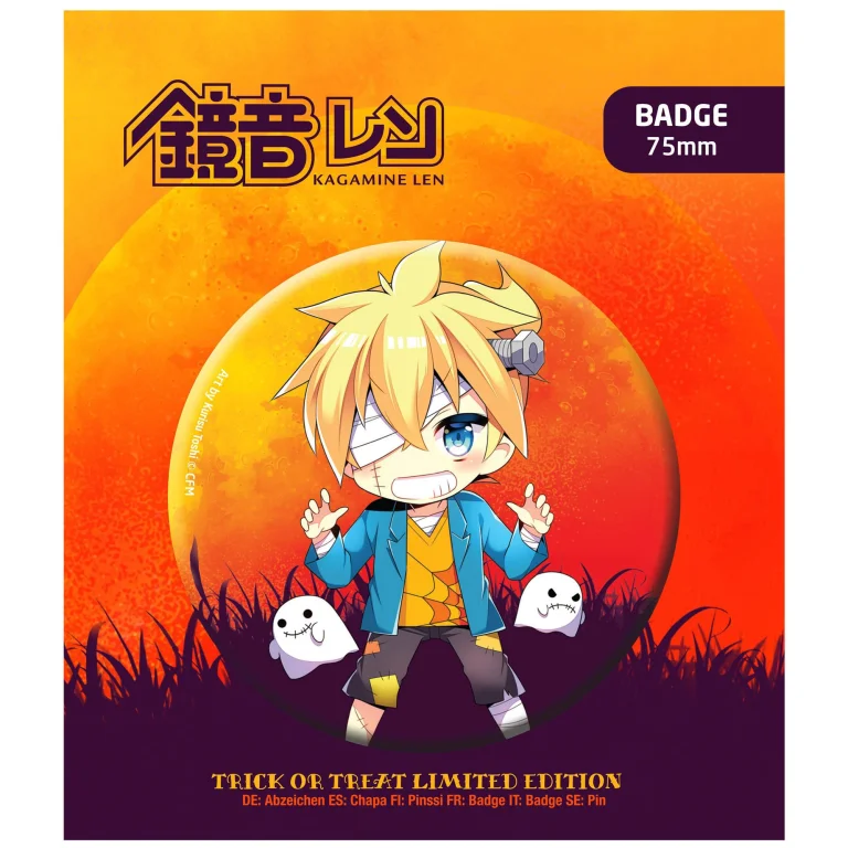 Character Vocal Series - Button - Len Kagamine (Trick or Treat Halloween Limited Edition)
