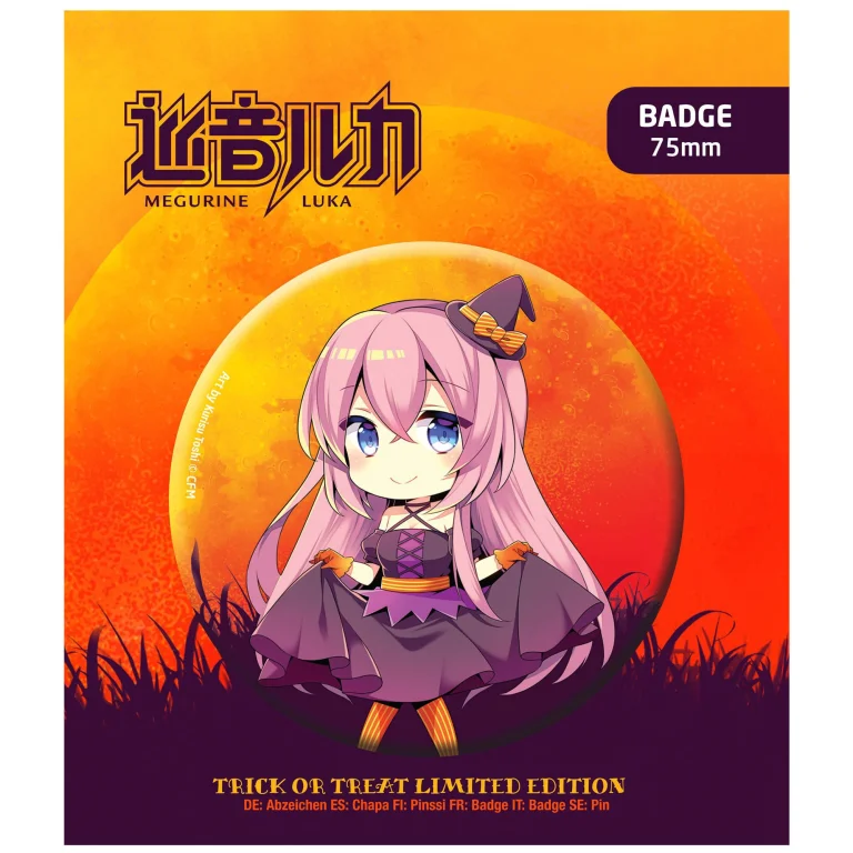 Character Vocal Series - Button - Luka Megurine (Trick or Treat Halloween Limited Edition)