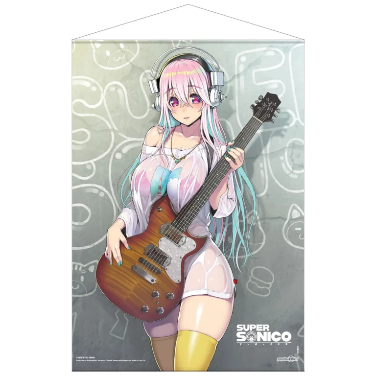 Super Sonico - Wallscroll - Super Sonico with Guitar