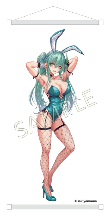 sakiyamama - Scale Figure - Green Twintail Bunny-chan (Fishnet Tights ver.)