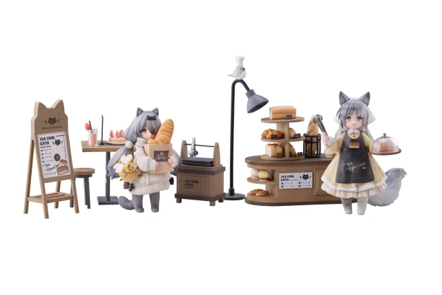 Produktbild zu Decorated Life Collection Series - Tea Time Cats - Cat Town Bakery Staff & Customer Set