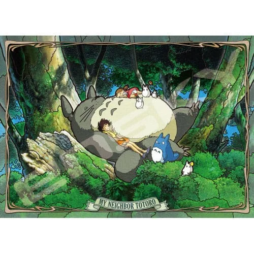 Mein Nachbar Totoro - Puzzle - Napping with Totoro