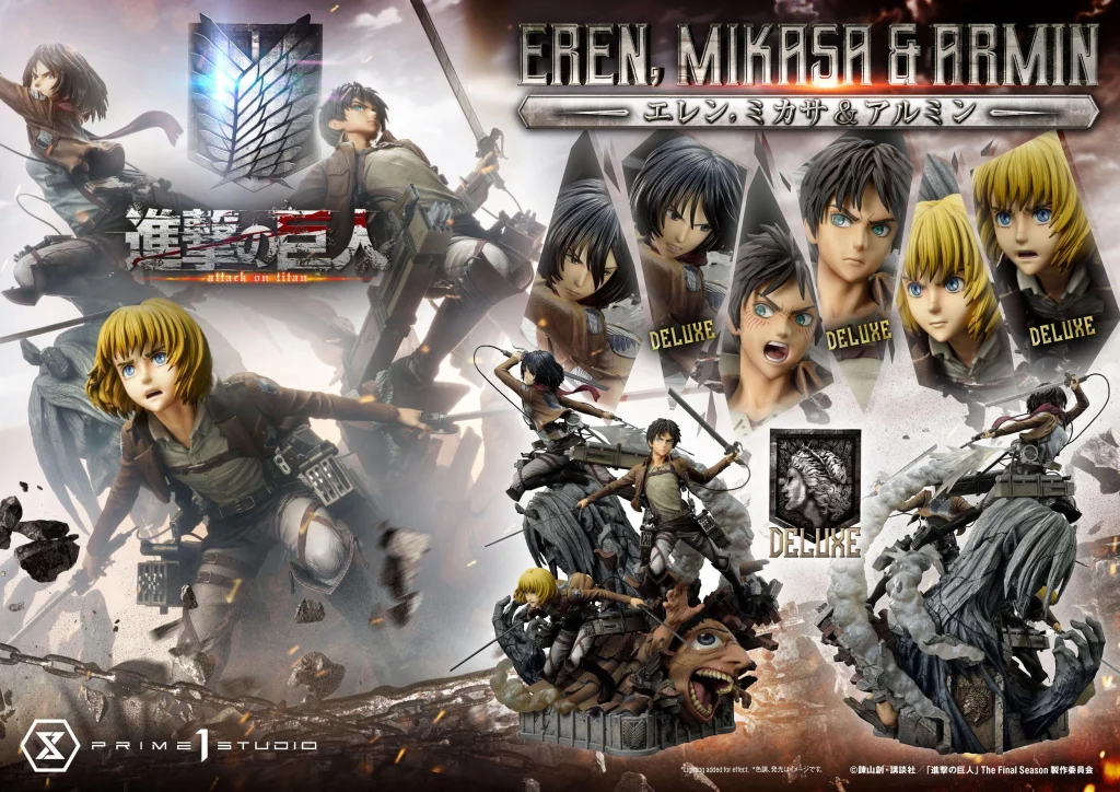 Attack on Titan - Ultimate Premium Masterline - Eren, Mikasa, & Armin (Deluxe Bonus Version)