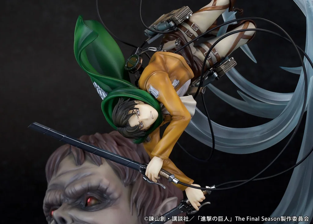 Attack on Titan - Scale Figure - Levi vs. Beast Titan