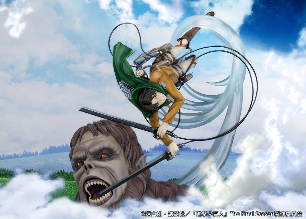 Attack on Titan - Scale Figure - Levi vs. Beast Titan