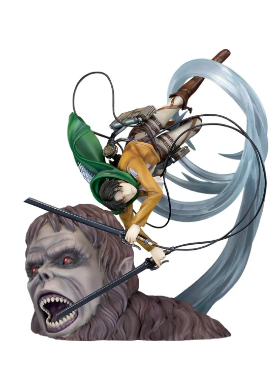 Attack on Titan - Scale Figure - Levi vs. Beast Titan