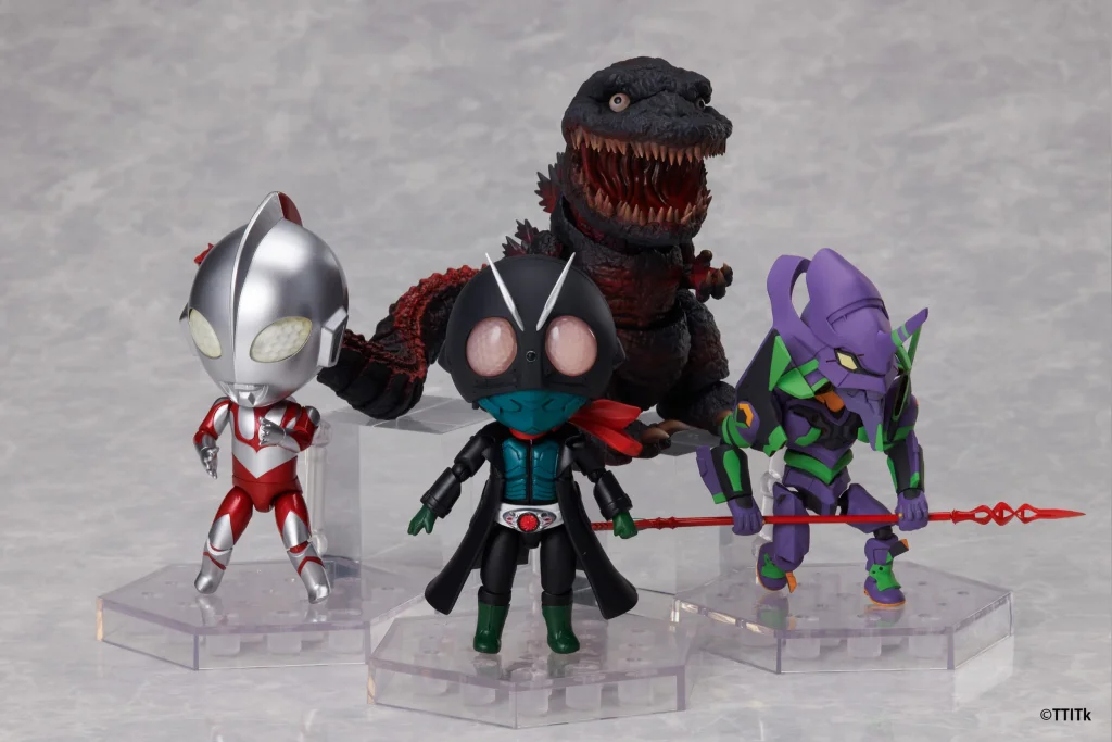 Shin Japan Heroes Universe - Dform+ - Ultraman, Kamen Rider, Godzilla & EVA-01