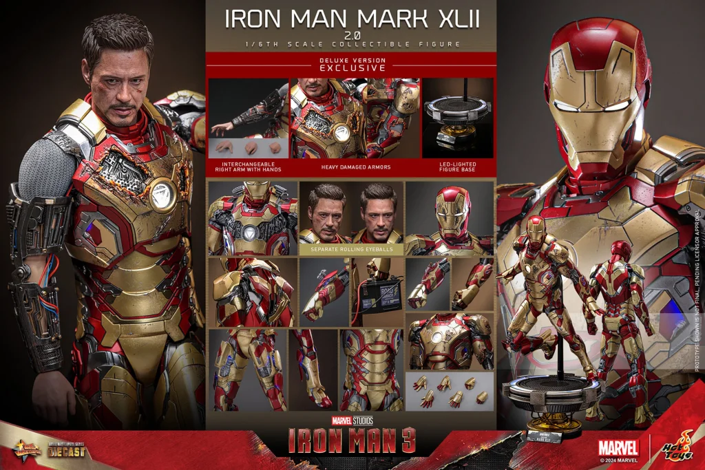 Iron Man - Scale Action Figure - Iron Man Mark XLII (2.0) (Deluxe)