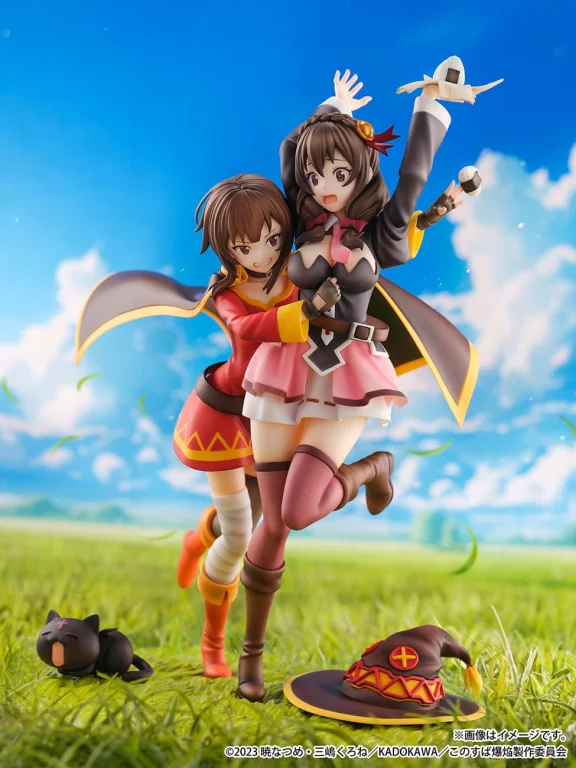 KonoSuba - SHIBUYA SCRAMBLE FIGURE - Megumin, Yunyun & Chomusuke (Futari wa Tomodachi Ver.)