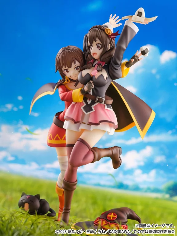 KonoSuba - SHIBUYA SCRAMBLE FIGURE - Megumin, Yunyun & Chomusuke (Futari wa Tomodachi Ver.)