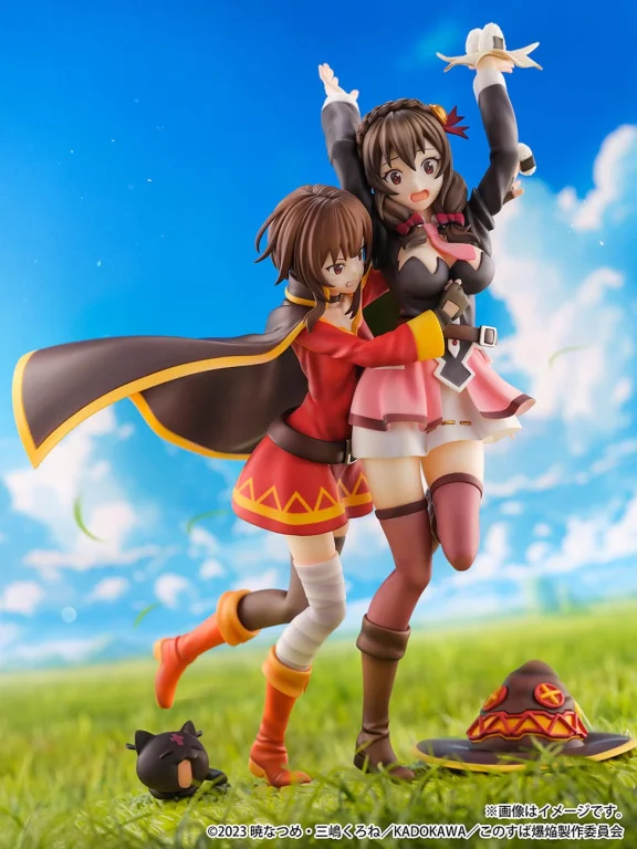 KonoSuba - SHIBUYA SCRAMBLE FIGURE - Megumin, Yunyun & Chomusuke (Futari wa Tomodachi Ver.)