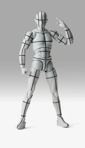 Produktbild zu Figuarts - S.H.Figuarts - Body-kun (Sports Edition Wire Frame Gray Color Ver.)