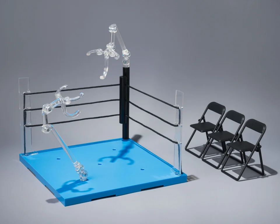 Tamashii Stage - Zubehör - ACT Ring Corner & Folding Chair Set (Neutral)