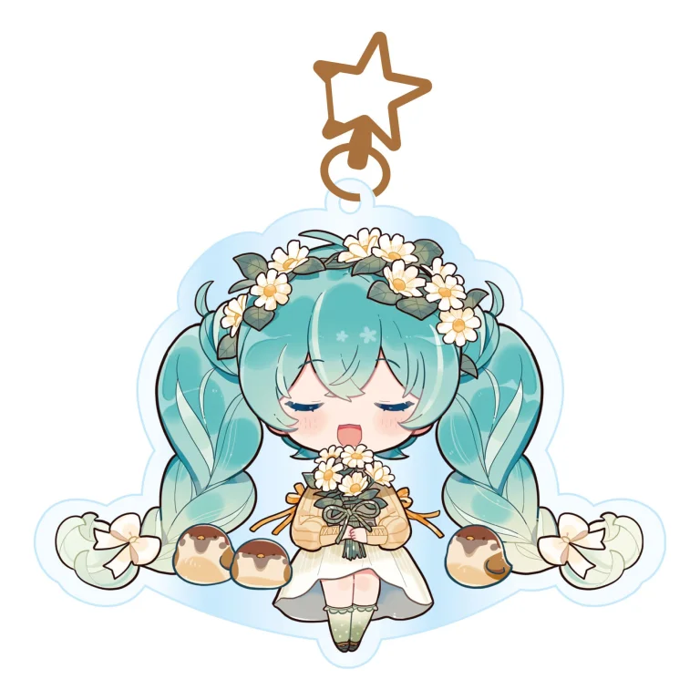 Character Vocal Series - Acrylic Keychain - Miku Hatsune (Kawaii Autumn Time)