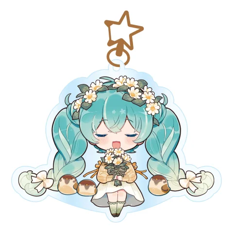 Produktbild zu Character Vocal Series - Acrylic Keychain - Miku Hatsune (Kawaii Autumn Time)