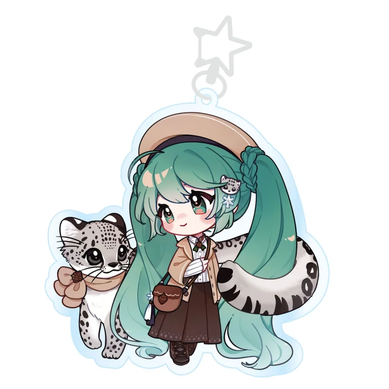 Character Vocal Series - Acrylic Keychain - Miku Hatsune (Kawaii Winter Time)