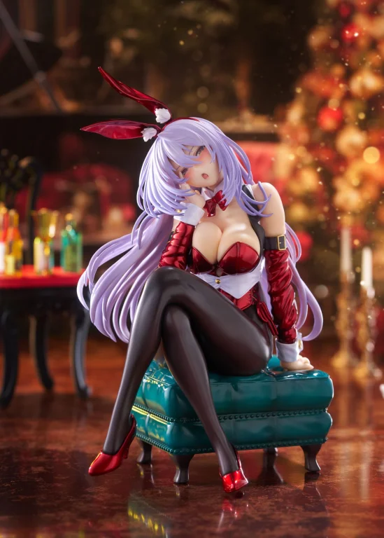 Shy Girls in Love - Scale Figure - Tsuduri Amagasa (Bunny Style, Christmas Santa Color)