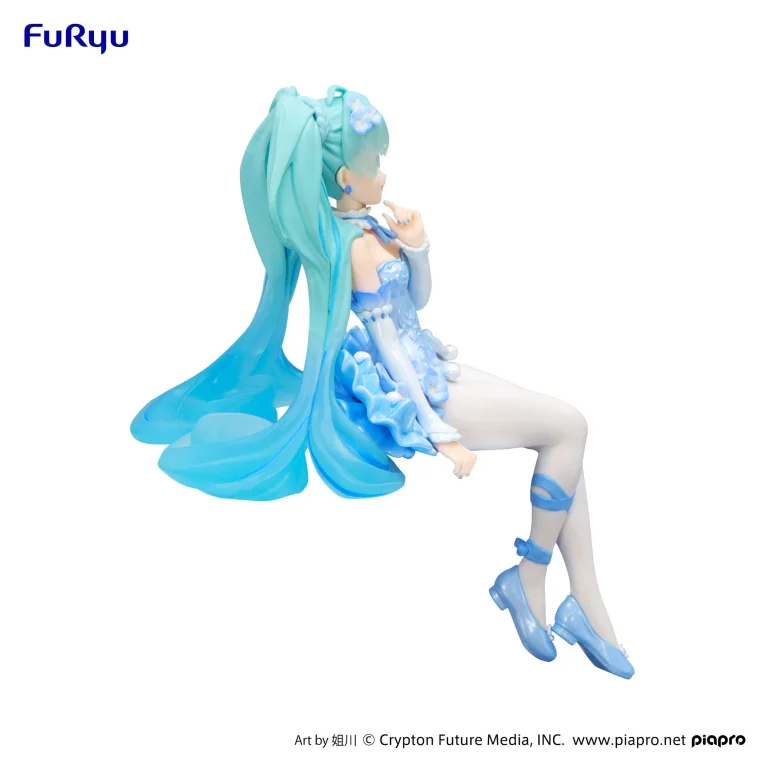 Character Vocal Series - Noodle Stopper Figure - Miku Hatsune (Flower Fairy Nemophila Pail Blue Color ver.)