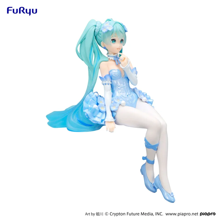 Character Vocal Series - Noodle Stopper Figure - Miku Hatsune (Flower Fairy Nemophila Pail Blue Color ver.)