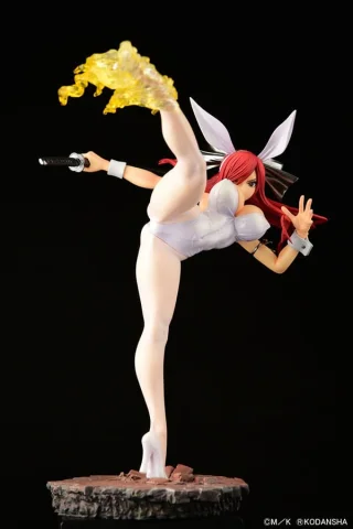 Produktbild zu Fairy Tail - Scale Figure - Erza Scarlet (High Kick Ver., White Bunny)